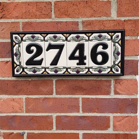 painted house address numbers